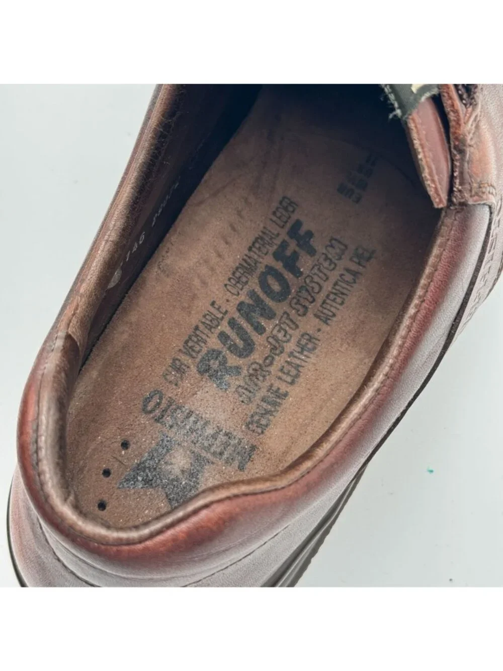 Mephisto Match Runoff Air Jet Shoes Mens 11 Brown Leather Walking Sneakers